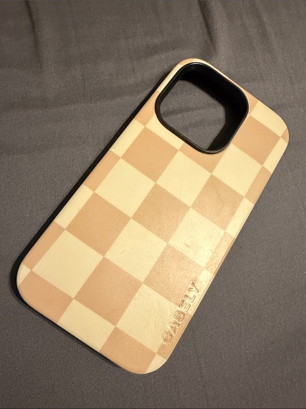 Casely Beige Checkerboard iPhone 13 Pro Case
